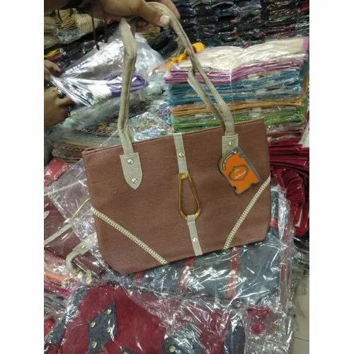 Shoulder Bag Brown Ladies Office Handbag, For Casual Wear