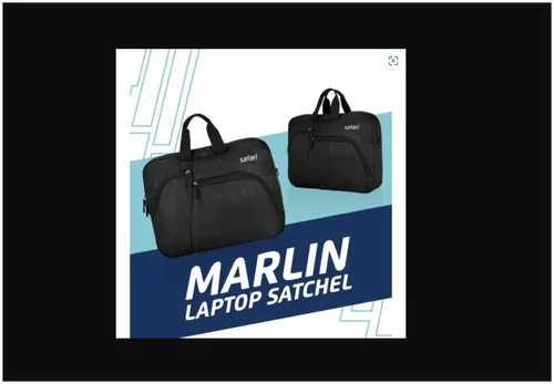 Black Organiser Satchel Laptop Bag