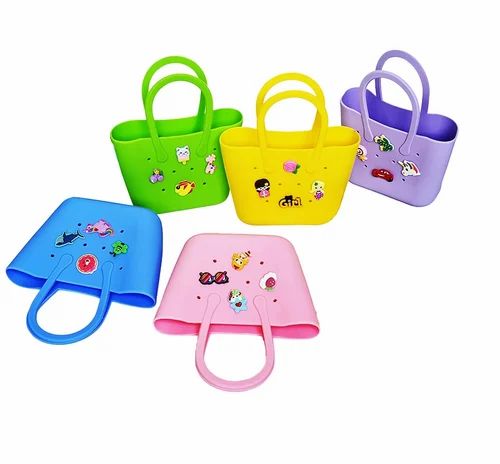 Kids Silicon Hand Bag, Material: PU