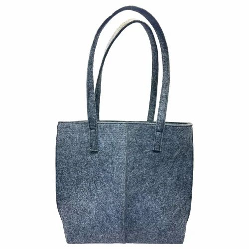 Grey Felt Elegance Handbags