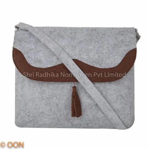 Adjustable Plain Felt Minaudiere Bag, For Office, 200 Gm