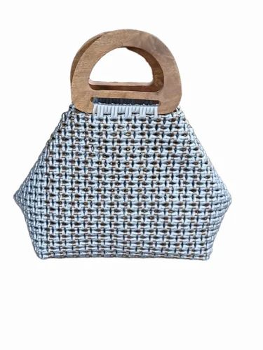 Grey Plastic Hand Bag