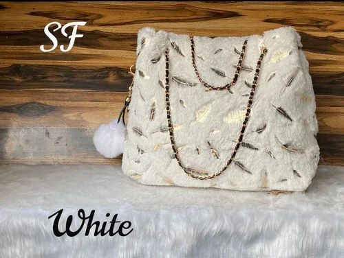 Imported Fur Duffle Handbag