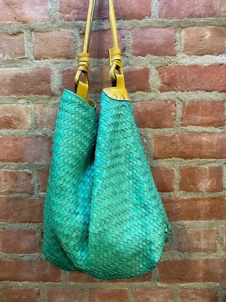 Hand Woven leather bag