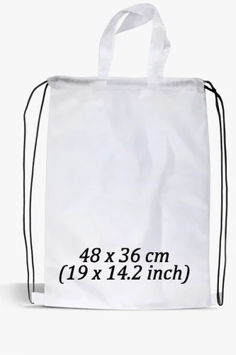 White Nylon Hand Bag