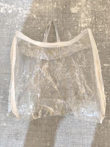 PVC White Zipper Handbag