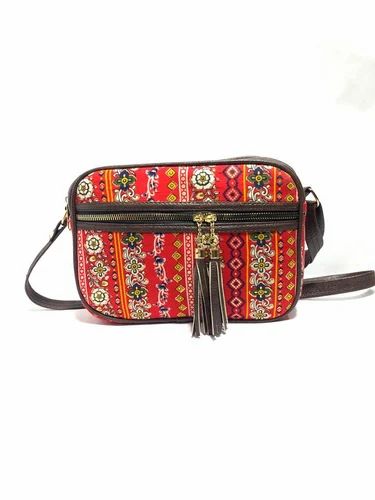 Fabric Ikkat Sling Bags