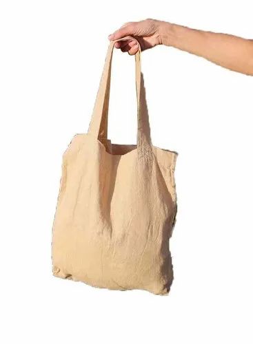 Beige Pure Linen Handbags