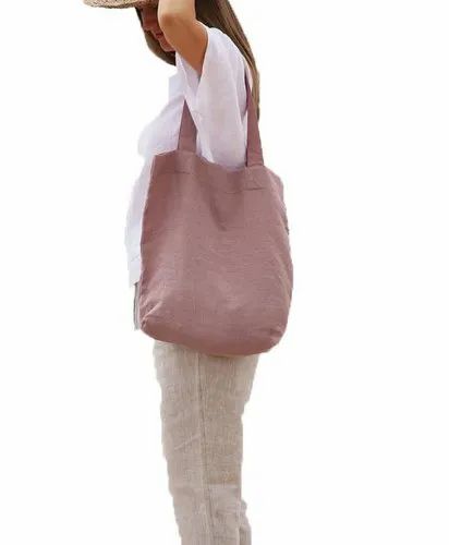 Handmade Women Linen Toto Bag