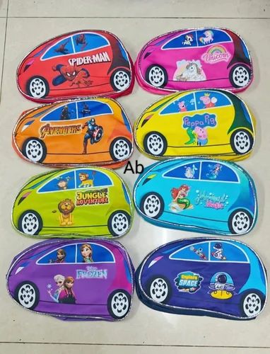 Car Shape Cartoon Based Sling Bag, Material: Polyester