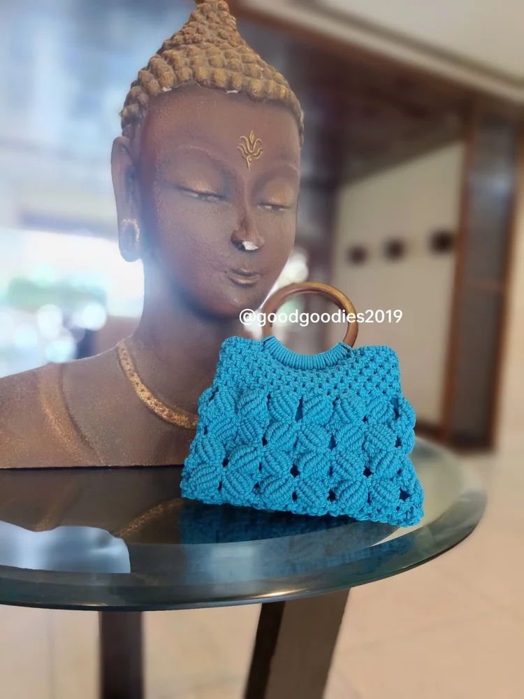 Handbags Macrame Baguette Bag
