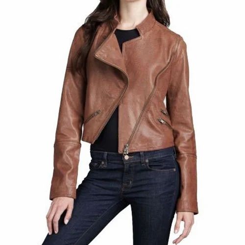Women's Rust-Biker Jacket