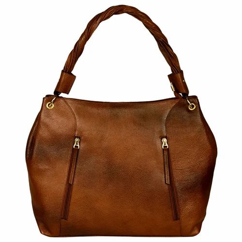 Women's Brown Baguette Bag