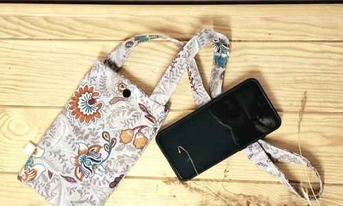 Cotton Mobile Sling Bag