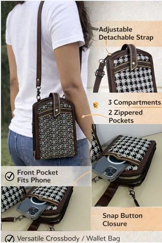 Mobile sling bag, Material: Polyester