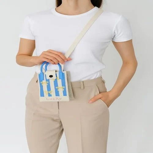 Crossbody Mini Sling Bag for Girls & Women, Material: Polyester