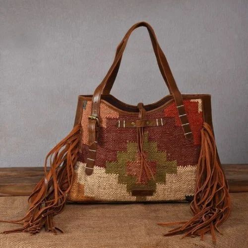 Kilim Leather Bag