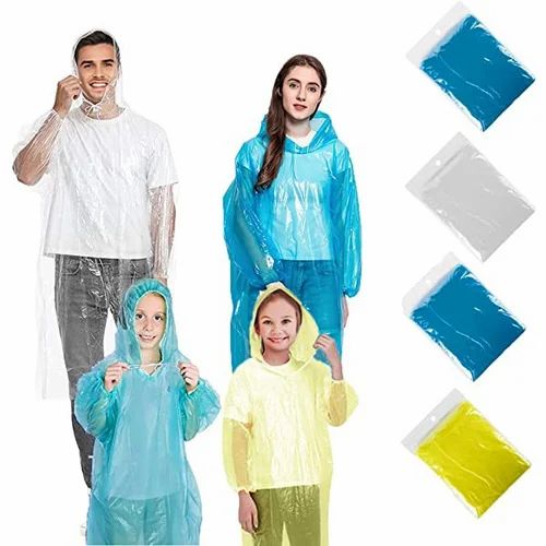 Plastic Pocket Rain Card Poncho