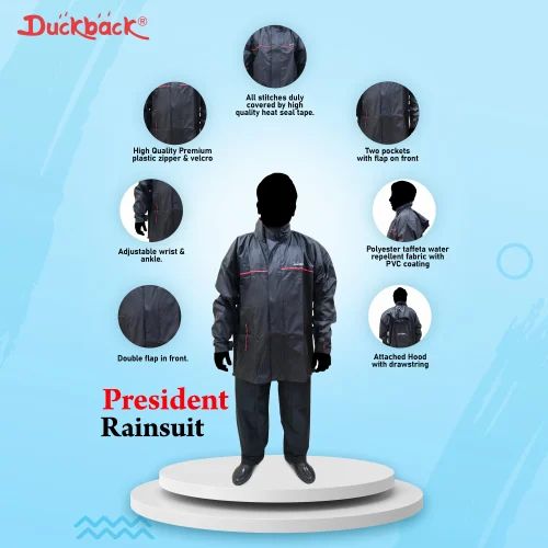 Duckback President Rain Suit, polyester