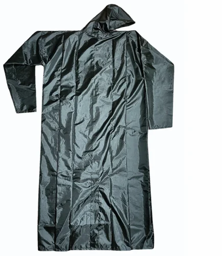 XL Unisex Black Kids PVC Raincoat