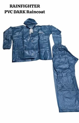 Unisex RAINFIGHTER PVC DARK RAIN COAT