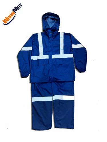 Warnmat Reflective Rain Suits, Nylon, Size: Free Size