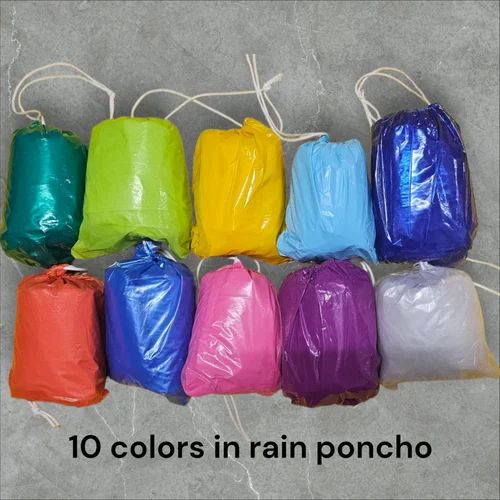 Rain Poncho, Plastic