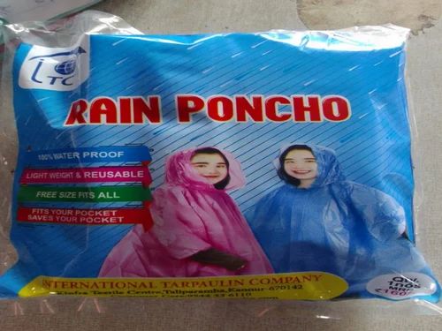 Reusable Plastic Raincoat Poncho