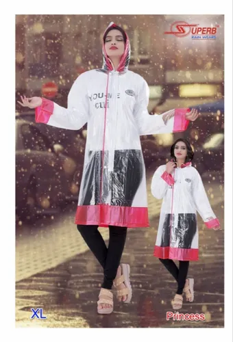 Women XL Princess Rain Coat, PU