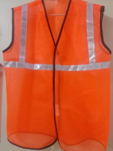 Without Sleeves Plain,Net Safety Reflective Jackets