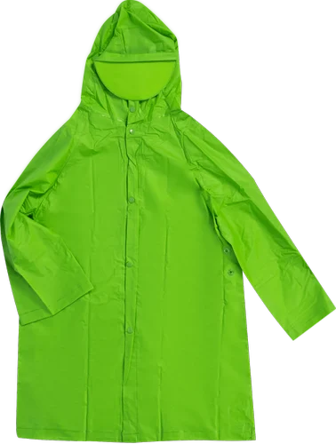 Unisex Green Kids Raincoat