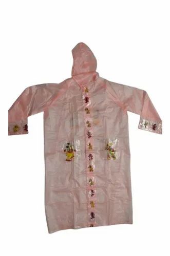 PVC Unisex Sunny Trans Kids Raincoat