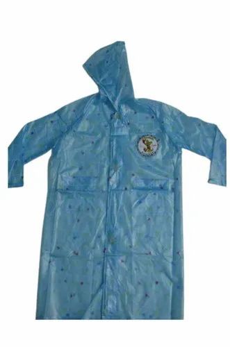PVC Unisex Sunny Print Kids Raincoat