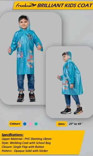 Unisex Freedom - Brilliant Pvc Kids Raincoat