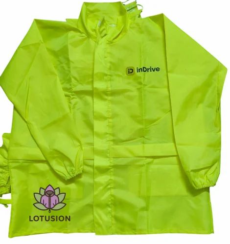 270 GSM Green Polyester Rain Coat