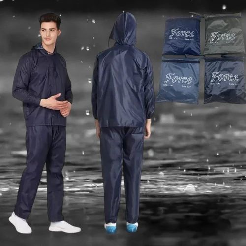 Semi Nylon Rainsuit, Size: Free Size
