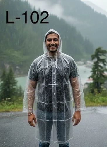 L-102 Transparent PVC Raincoat