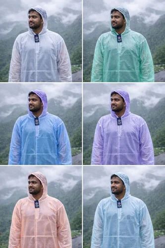 Rain Wear Solid Men & women poncho, pvc