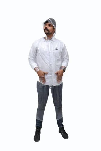 Transparent Men PVC Raincoat