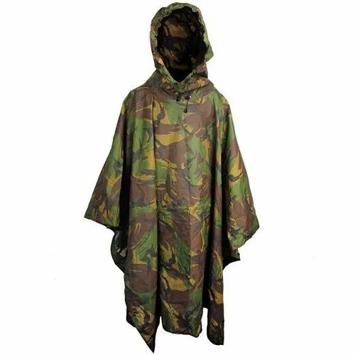 Free Size Unisex Army Rain Poncho