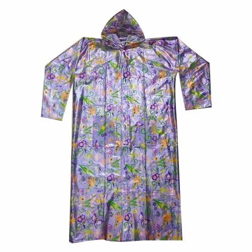 Ladies Stylish Long Raincoat