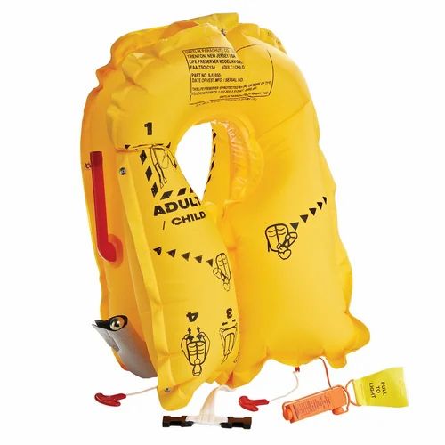 Inflatable Yellow Aviation Life Jacket for Training