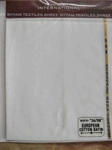 European Cotton Satin, GSM: 100