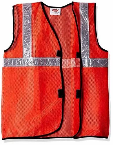 Orange Reflector Safety Jacket, For Construction