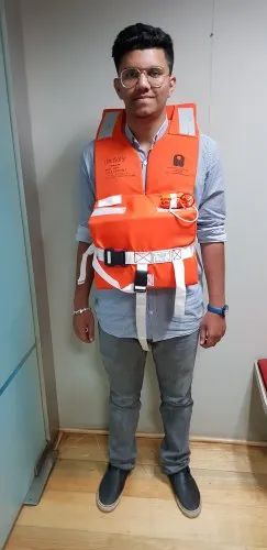 Polyethylene Foam Orange Form Life Jacket, For Sea Patrolling