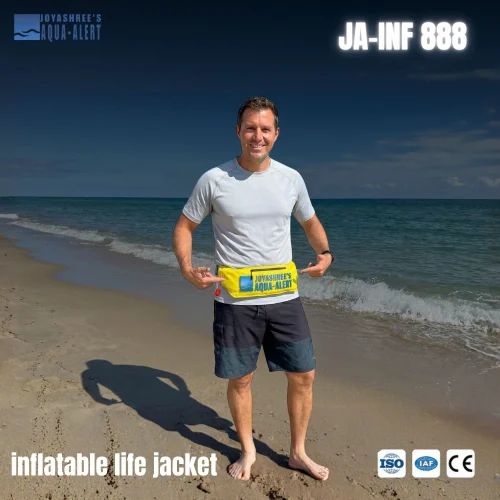 Waist inflatable jacket