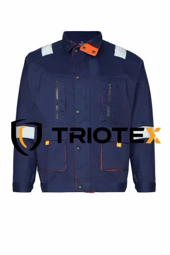 Triotex Permaguard 15004 Dual Tone Industrial Flame Retardant Jacket with FR Reflective Tape