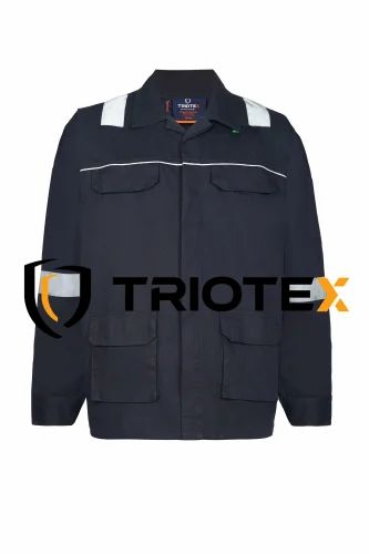 Triotex 13004 Premium Cotton Workwear Jacket with Reflective Tape, For Construction