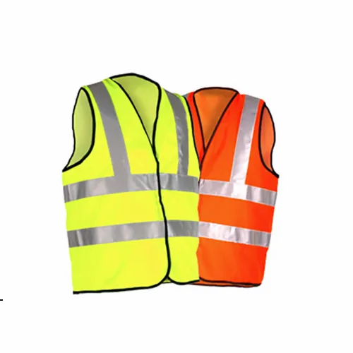 Orange Plain Safety Jacket, Size: Medium, For Construction