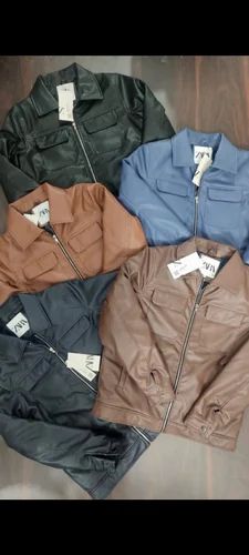 Bomber Pu Leather Jacket